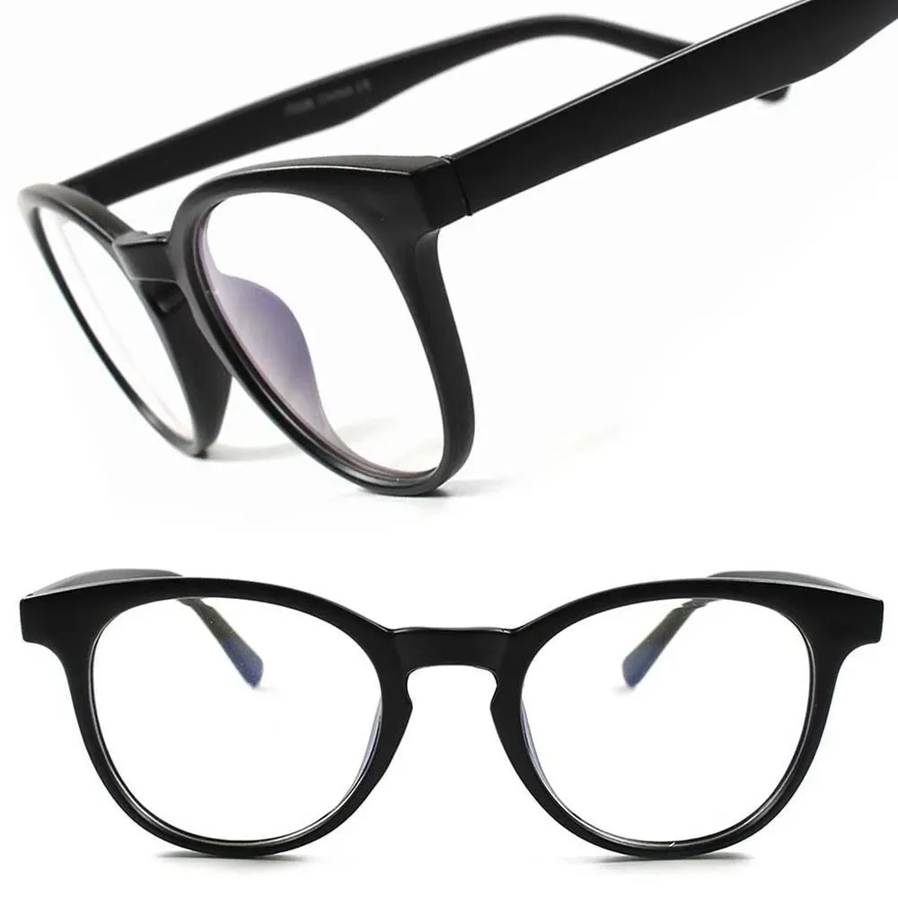 Matte Black Vintage Retro Fashion Mens Womens Nerd Geek Clear Lens Glasses A80